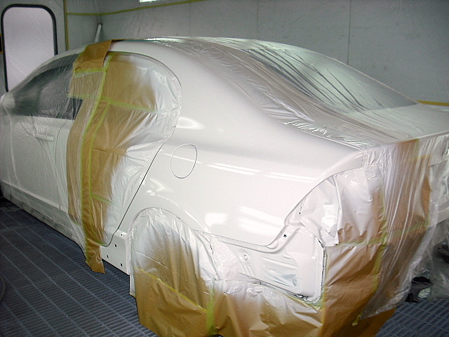 ホンダ シビック 板金塗装修理事例 有限会社金屋自動車 埼玉県 加須市 の自動車修理 板金塗装工場 車検整備 コーティング